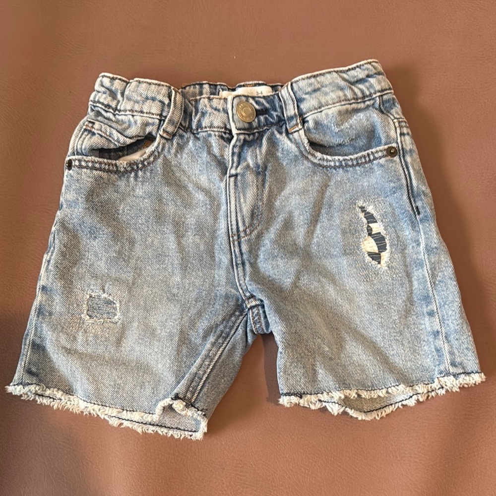 Zara Toddler Boys  Denim Shorts Sz 3/4